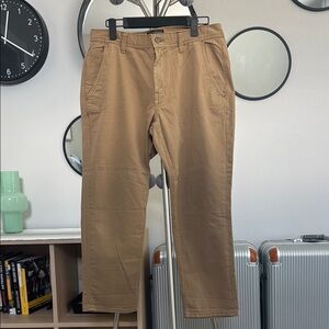 Banana Republic Factory Tan Chinos Cropped Leg